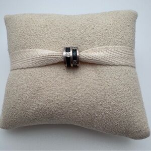 Pandora Retired Sparkling Abstract CZ Clip Charm 790291CZ S925 ALE